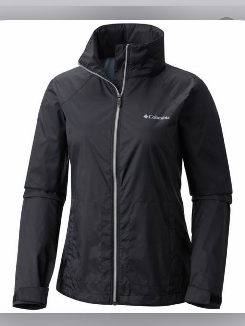Columbia Switchback III Black Packable Rain Jacket Women’s S